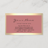 Nails Stylist Manicure Roos Framed Blush Visitekaartje (Achterkant)