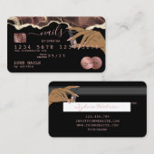 Nails Technicus Creditcard styled Roos Gold Drip Visitekaartje (Voorkant / Achterkant)