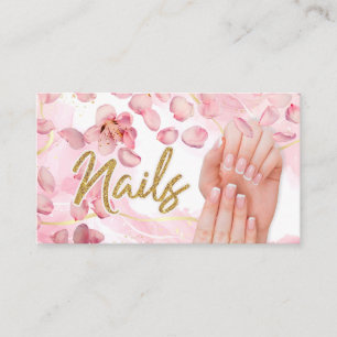 Nails Visitekaartjes Mest Minimalistisch Roze