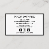 Nails voor sociale media vlinder visitekaartje (Achterkant)