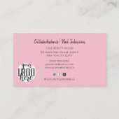 Nails Waterverf penseeltekenscript Visitekaartje (Achterkant)