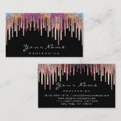 Nails Wax Depilation Makeup Roos Drift Holograaf Visitekaartje (Voorkant / Achterkant)