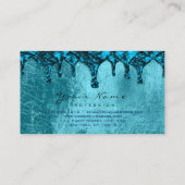 Nails Wax Epilation Depilation Blue Blauwgroen led Visitekaartje (Achterkant)