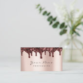 Nails Wax Epilation Depilation Pink Chocolate Cake Visitekaartje (Staand voorkant)