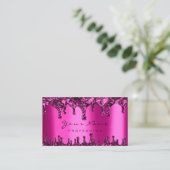 Nails Wax Epilation Depilation Pink Fuchsia Neon Visitekaartje (Staand voorkant)