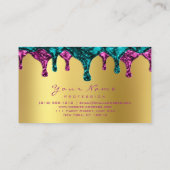 Nails Wax Epilation Depilation Pink Gold Blue Blau Visitekaartje (Achterkant)