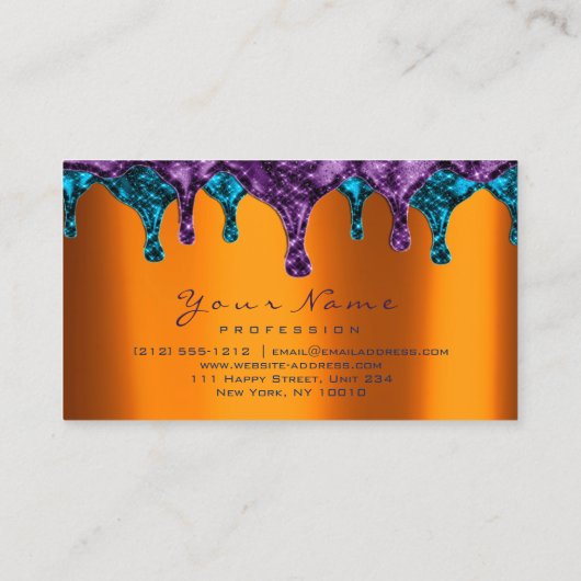 Nails Wax Epilation Depilation Violet Bronze Honey Visitekaartje (Achterkant)