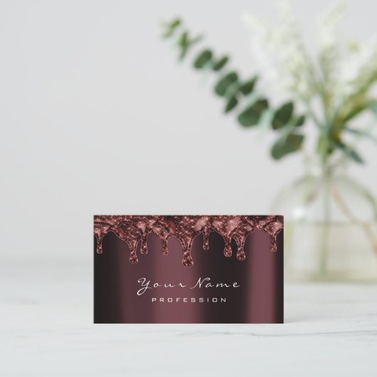 Nails Wax Epilation Studio Bronze Chocolate Cake Visitekaartje (Staand voorkant)