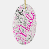 Nails word art keramisch ornament (Rechts)