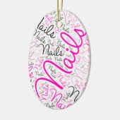 Nails word art keramisch ornament (Links)