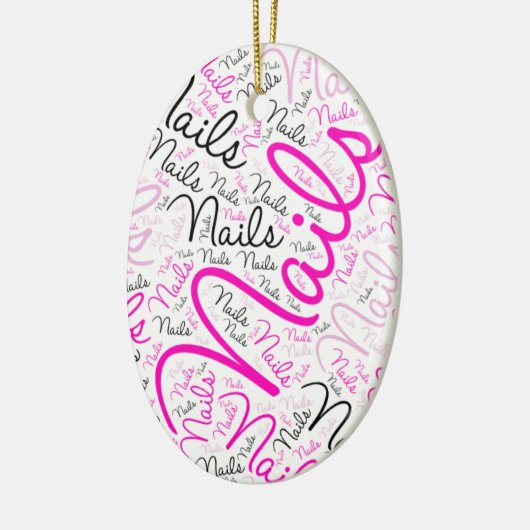 Nails word art keramisch ornament (Links)