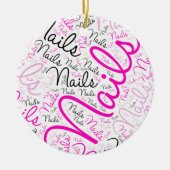 Nails word art keramisch ornament (Voorkant)