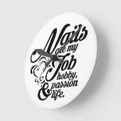 Nails zijn mijn leven ronde klok (Hoek)