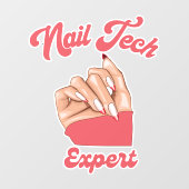 nailtech expert | trendy logo raamsticker (Vel)