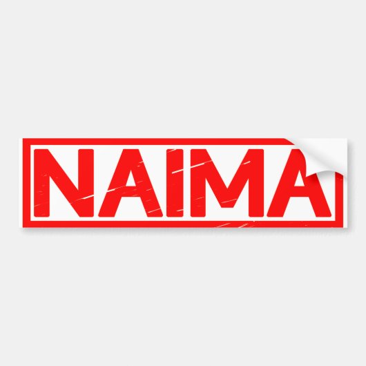 Naima Stamp Bumpersticker (Voorkant)
