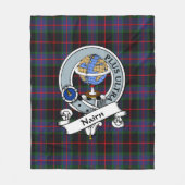 Nairn Clan Badge Tartan Pset Fleece Deken (Voorkant)