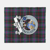 Nairn Clan Badge Tartan Pset Fleece Deken (Voorkant (Horizontaal))