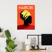 Nairobi africa vintage poster (Thuiskantoor)