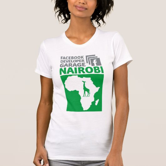 Nairobi Facebook Developer Garage T-shirt (Voorkant)