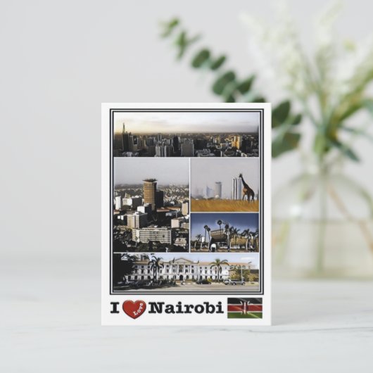 Nairobi - I love Mosaic - Kenya - Briefkaart (Staand voorkant)