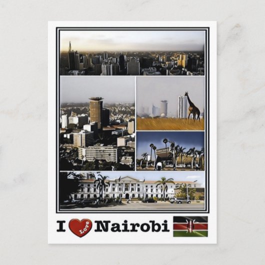 Nairobi - I love Mosaic - Kenya - Briefkaart (Voorkant)