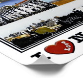 Nairobi - I Love Mosaic - Skyline - Panorama Poster (Hoek)
