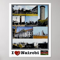 Nairobi - I Love Mosaic - Skyline - Panorama