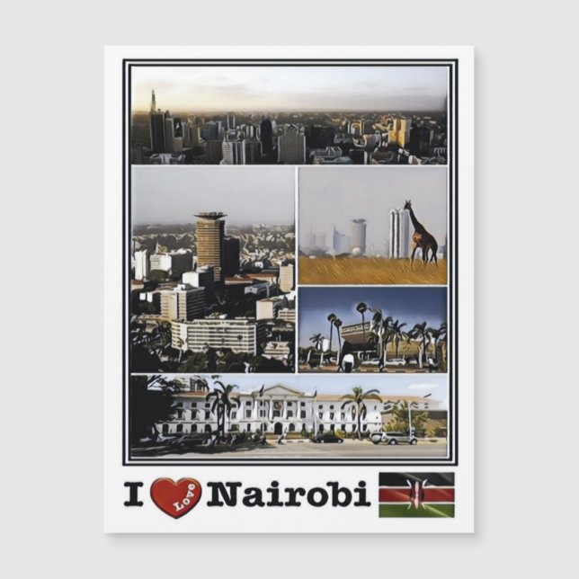 Nairobi - Ik hou van mozaïek - Kenia - (Voorkant)