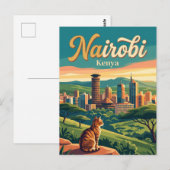 Nairobi Kenia Briefkaart (Voorkant / Achterkant)