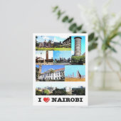 Nairobi - Kenia - I Love - Briefkaart (Staand voorkant)