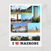 Nairobi - Kenia - I Love - Briefkaart (Voorkant)
