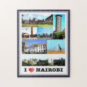 Nairobi - Kenia - I Love - Legpuzzel (Verticaal)