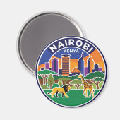 Nairobi, Kenia Kenia Magneet (Voorkant / Achterkant)