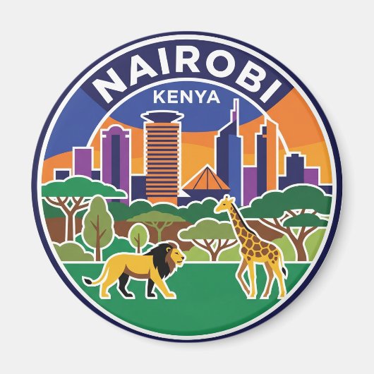 Nairobi, Kenia Kenia Magneet (Voorkant)