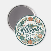 Nairobi Kenia Magneet (Voorkant / Achterkant)