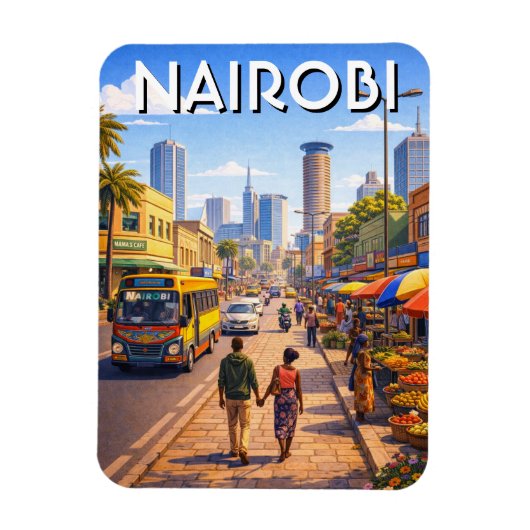 Nairobi Kenia Magneet (Verticaal)