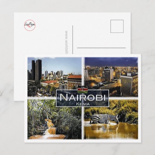 Nairobi - Kenia - Mosaic - Briefkaart (Voorkant / Achterkant)