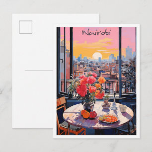 Nairobi Kenia Reis Esthetiek Briefkaart