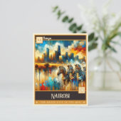 Nairobi, Kenia |  schilderij Briefkaart (Staand voorkant)