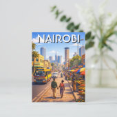 Nairobi Kenya Briefkaart (Staand voorkant)