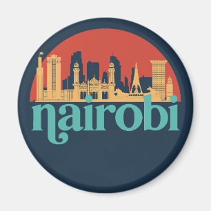 Nairobi Kenya City Skyline  Cityscape Magneet