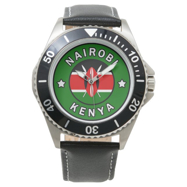 Nairobi Kenya Horloge (Voorkant)