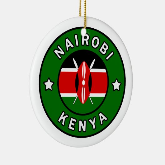 Nairobi Kenya Keramisch Ornament (Rechts)