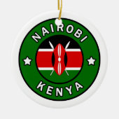 Nairobi Kenya Keramisch Ornament (Voorkant)