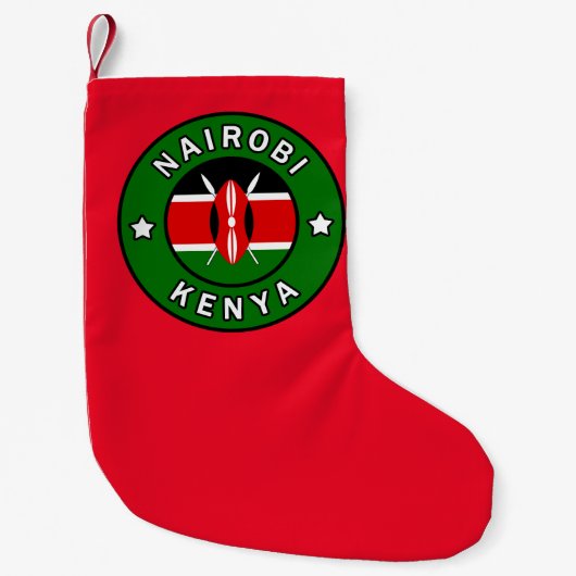 Nairobi Kenya Kleine Kerstsok (Voorkant)