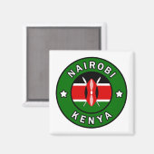 Nairobi Kenya Magneet (Voorkant / Achterkant)