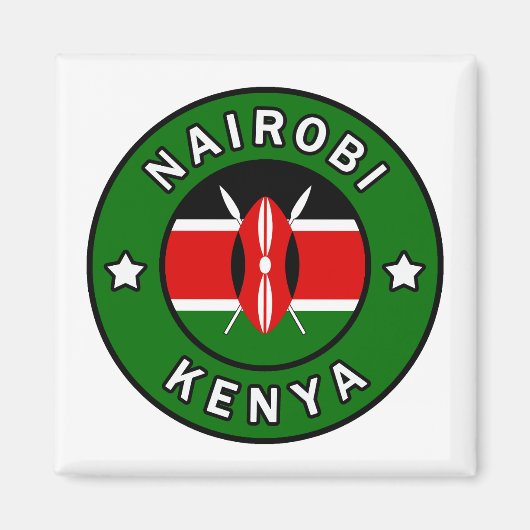 Nairobi Kenya Magneet (Voorkant)