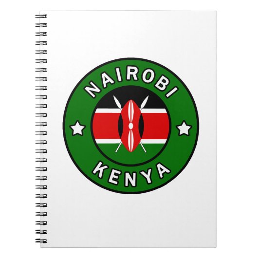 Nairobi Kenya Notitieboek (Voorkant)