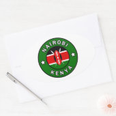 Nairobi Kenya Ovale Sticker (Envelop)