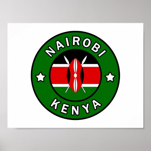 Nairobi Kenya Poster (Voorkant)